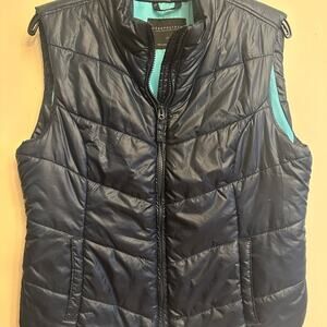 Aeropostale Navy and Teal Outerwear Vest